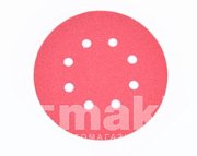 Абразив на пластиковой основе SMOOLAD 80Р 125мм 8отв (красный) Р080-125-8-R