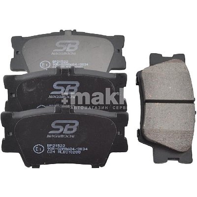 Колодки тормозные дисковые задние BP21522 SB NAGAMOCHI
