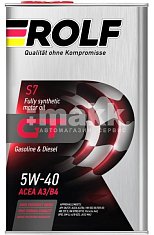 Масло моторное ROLF GT 5W40 синтетическое 1л 