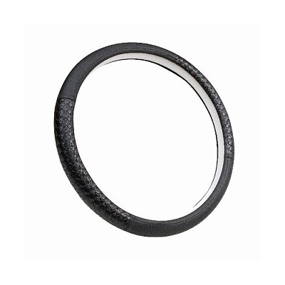 Оплетка экокожа черный GS косичка 107714 (M)