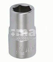 Головка торцевая стандартная шестигранная 1/2", 16 мм Мастак 000-40016
