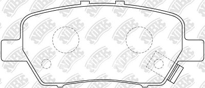 Колодки тормозные задние PN8506 NIBK