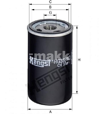 Фильтр гидравлический Hengst HG353WD (WD 724/5) CATERPILLAR, MANITOU, MASSEY-FERGUSON