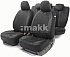 Чехлы ALCANTARA алькантара 15 пред 4 мол чёрные AIRBAG ALC-1505 BK/BK