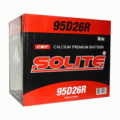 Аккумуляторная батарея 85 Ач Solite CMF (95D26R) п/п (нижнее крепление) 26,0*16,8*22,0
