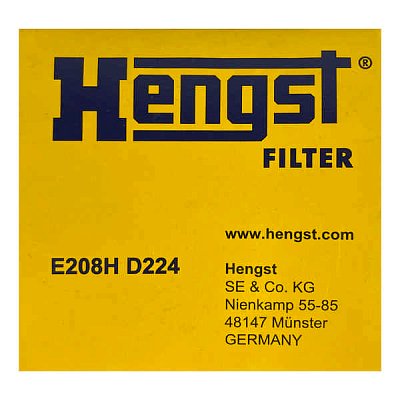 Фильтр масляный Hengst E208H D224 (HU 712/10 X)  Accent, Elantra, Getz, i30; Kia Ceed, Cerato