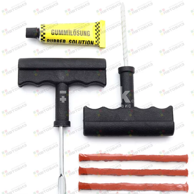 Ремкомплект бескамерных шин CARFORT  набор инструментов с шнурками RV-0160