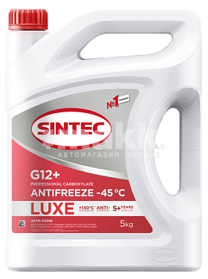Антифриз  Sintec Luxe (-45)  5кг G12 (красный)