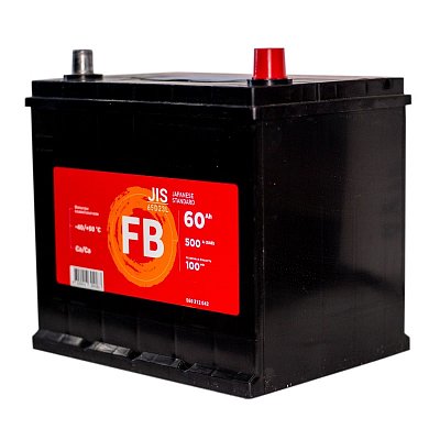 Аккумуляторная батарея 60 Ач FB Азия (65D23L) о/п 23*17,2*22