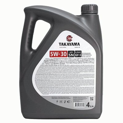Масло моторное TAKAYAMA 5W30 SN/CF C3 синтетическое 4л