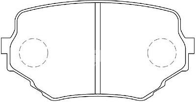 Колодки тормозные передние дисковые BP29382 SB NAGAMOCHI