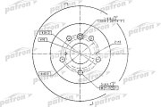 Диск тормозной задний PBD7005 PATRON