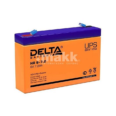 Аккумуляторная батарея Delta  6В 7,2 Ач HR 6-7.2