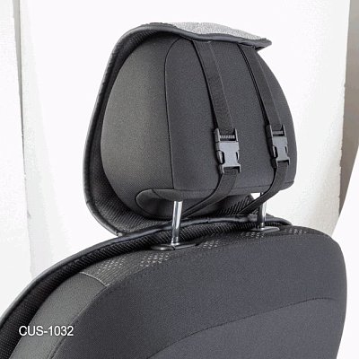 Накидки на сиденье Car Performance передние 2 шт  fiberflax черные 5шт/уп CUS-1032 BK