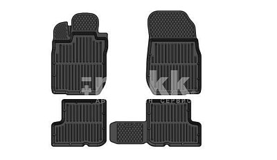 Коврики в салон Renault Sandero (09-14) к-т 4шт черный SRTK RN.SAND.09G.02X35