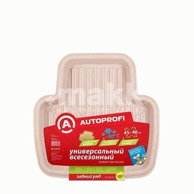 Коврик-ванночка для заднего ряда 1 предмет 45*46 Autoprofi бежевый (TER-160r BE) 