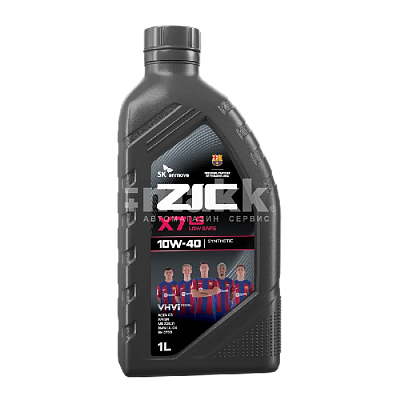 Масло моторное ZIC X7  LS 10W40 синтетическое 1л