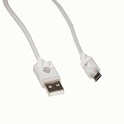 Кабель micro USB 2.0 светящийся Continent 1м DCU-1103WT ( box1)