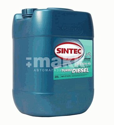 Масло моторное SINTEC Турбо Дизель 10W40  CF-4/SJ п/с 20л  