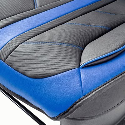 Накидки на сиденье Car Performance передние 2 шт экокожа черн/синие CUS-3012 BK/BL