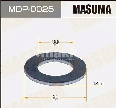 Прокладка пробки масляного поддона Toyota 12.2*21*1.4 MDP-0025 Masuma