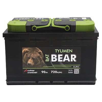 Аккумуляторная батарея 90 Ач  Tyumen BatBear  п/п   32,6*17,5*20,8