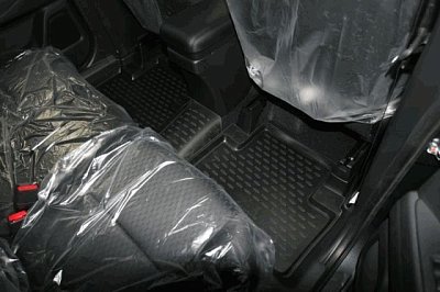 Коврики салона Novline модель MITSUBISHI Outlander 2012-2015, 2015+ 2 WD черный 3D (к-т4 шт)
