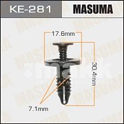 Клипса пластм. крепежная KE-281 Европа Masuma