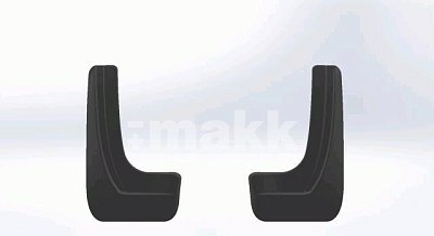 Брызговики черные модель Volkswagen Polo SD (09-15) задний ряд (к-т 2шт) SRTK BR.Z.W.POL.09G.06000