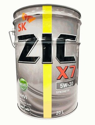 Масло моторное ZIC X7 Diesel 5W30 синт. API SL/CF ACEA A3/B4 20л
