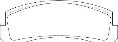 Колодки тормозные дисковые передние BP40230 SB NAGAMOCHI