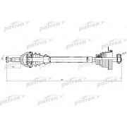 Полуось Renault Logan 1.4-1.6i 09.04> передн. лев  -ABS PDS0637 PATRON