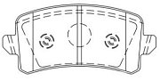 Колодки тормозные дисковые задние BP80043 SB NAGAMOCHI