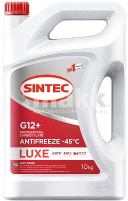 Антифриз  Sintec Luxe (-45) 10кг G12 (красный)