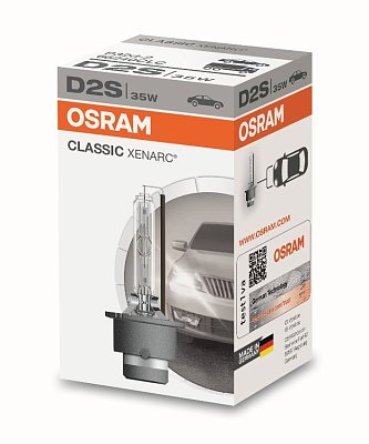 Автолампа ксенон D2S OSRAM 66240CLC 85V 35W 4150K Xenarc Classik 