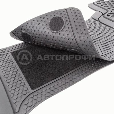 Коврики-ванночка 4 предмета вырезаемые Autoprofi черные (6ком/уп) FIX-515 BK