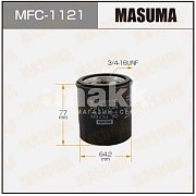 Фильтр масляный Masuma MFC-1121 (W 68/3,  C-110, C-106) Toyota Avensis, Camry, Carina E, Corolla