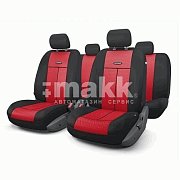 Чехлы AIRBAG сетка 9 предметов черный/красный TT-902M  АКЦИЯ