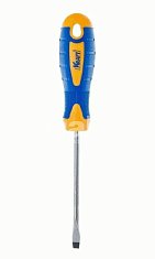 Отвертка шлицевая 6х38 мм (Cr-V; двухкомп. рукоятка; намагничен. наконечник) Кraft 700417