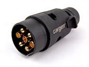 Вилка для подключения автомобильного прицепа 7 контактов (винтовая сборка).