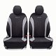 Чехлы автомоб. FLEX полиэстер 11 предм 2 молн чёрн/серые AIRBAG FLX-1102 BK/GY