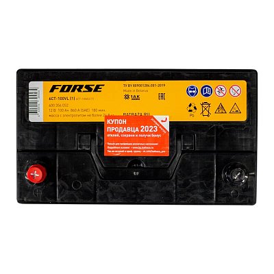 Аккумуляторная батарея 100 Ач Forse Азия (D31R) п/п 30,3*17,5*22,0