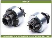 Бендикс стартера Elantra HD 1,6 G4FC TT61170 TT