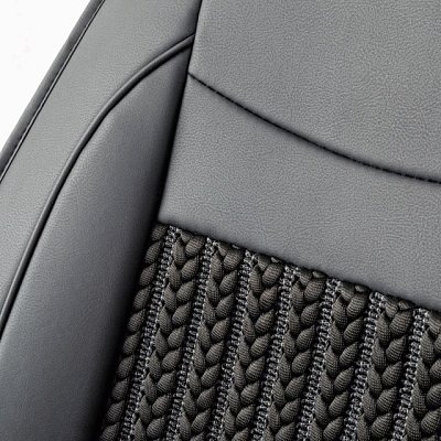 Накидки на сиденье Car Performance передние 2 шт экокожа черные CUS-2072 BK/BK