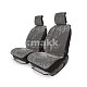 Накидки меховые AUTOPROFI на перед. сиденья, 2 шт, 4 предм, искусственный мех серый MEX-401 GY