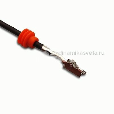 Разъем специальный для автолампы H8, H9, H11 неизолированный с проводом c уплотнителем РС-H8-075 (1*