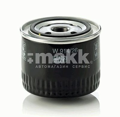 Фильтр масляный MANN W 914/26 (H12W05, SOF-H-7046, TC25011K),Honda Accord 96-98 2,0 TD