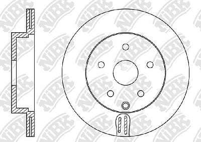 Диск тормозной задний RN1429 NIBK (2шт)