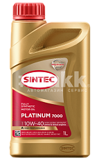 Масло моторное SINTEC PLATINUM 7000 10W40 синт. API SN/CF ACEA A3/B4   1л