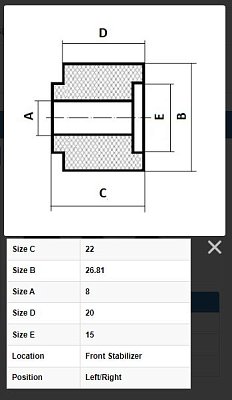 Втулка стабилизатора переднего Toyota LC LEXUS LX460/570 (d-9) BL21303 JIKIU